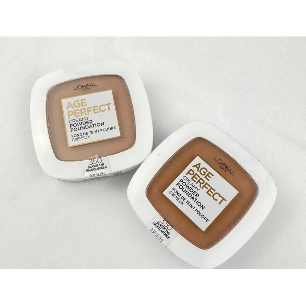 2X-L'Oreal Paris Age Perfect Creamy Powder Foundation 350 Classic Tan